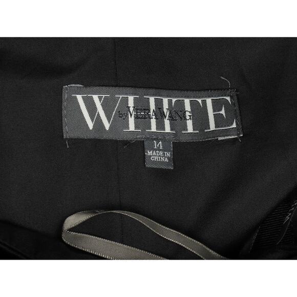 Vera Wang Black Tier Avant-Garde Chic Dress L - Picture 4 of 4